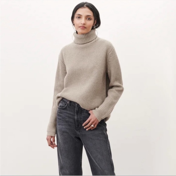 NWOT Jenni Kayne Cashmere Turtleneck Sweater - Picture 4 of 6